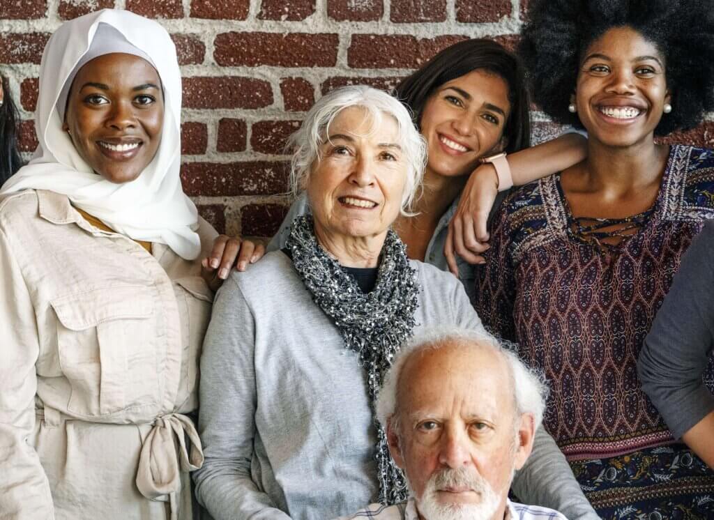 Diverse group of people, varying ages